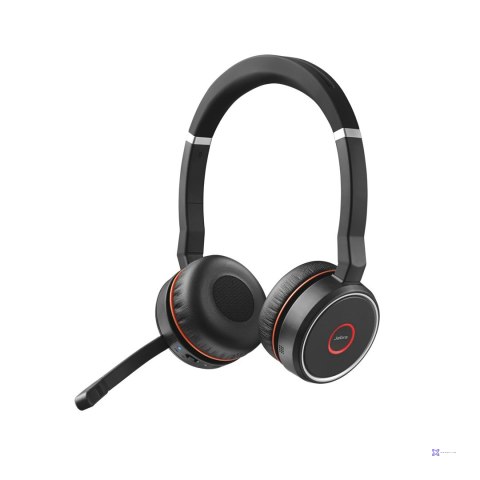 Słuchawki nauszne Jabra Evolve 75 SE UC Stereo Link380a, czarne + stand