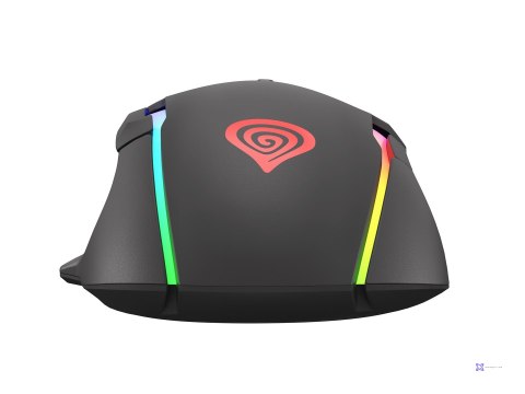 Mysz NATEC Genesis Xenon 220 RGB NMG-1572 (optyczna; 6400 DPI; kolor czarny)