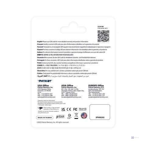 Patriot FLASHDRIVE Tab T560 64GB Dual USB 120MB/s