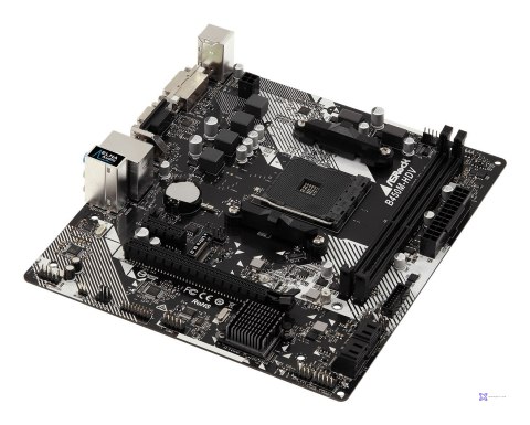 Płyta główna Asrock B450M-HDV R4.0 (AM4; 2x DDR4 DIMM; Micro ATX)