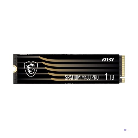 Dysk SSD MSI SPATIUM M480 Pro 1TB M.2 2280 PCIe 4.0 NVMe (7400/6000 MB/s) 3D NAND
