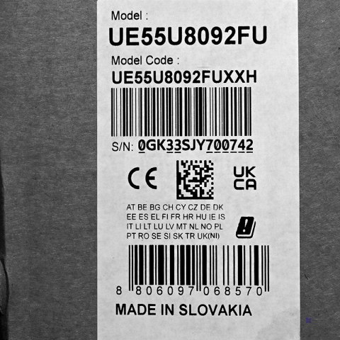 Telewizor Samsung UE55U8092F LED 55'' 4K Ultra HD Tizen Q-Symphony DVB-T2 Czarny