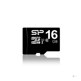 Karta pamięci Silicon Power microSDHC 16GB Class 10 + ADAPTER microSD-SD (SP016GBSTH010V10SP)