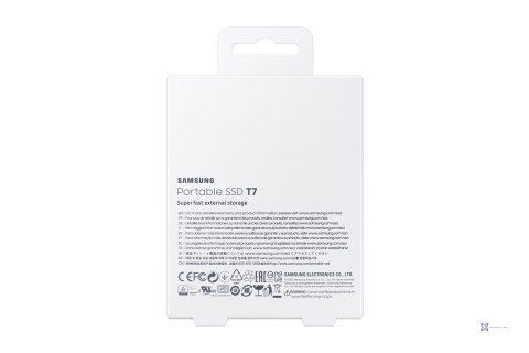 Dysk zewnętrzny SSD Samsung T7 (1TB; USB 3.2; szary; MU-PC1T0T/WW)