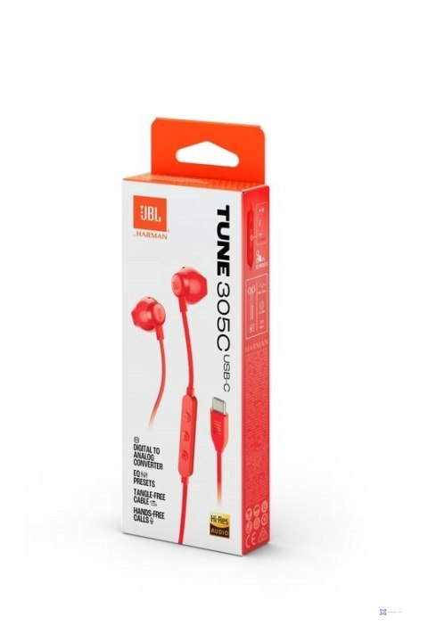 Słuchawki douszne JBL Tune 305C Czerwony