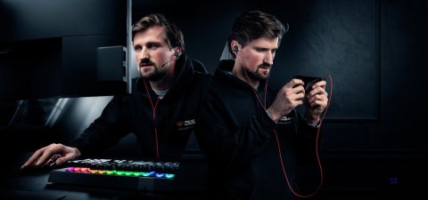 Słuchawki z mikrofonem TRUST GXT 408 Cobra czarno-czerwony (WYPRZEDAŻ)