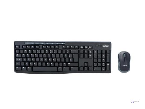 Zestaw bezprzewodowy klawiatura i mysz Logitech MK270 czarny