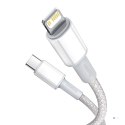BASEUS KABEL USB-C DO LIGHTNING 20W, 5A, 1M(BIAŁY)