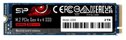Dysk SSD Silicon Power UD85 2TB M.2 PCIe NVMe Gen4x4 NVMe 1.4 (3600/2800 MB/s)