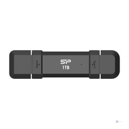 SSD Silicon Power DS72 1TB USB-A USB-C Black
