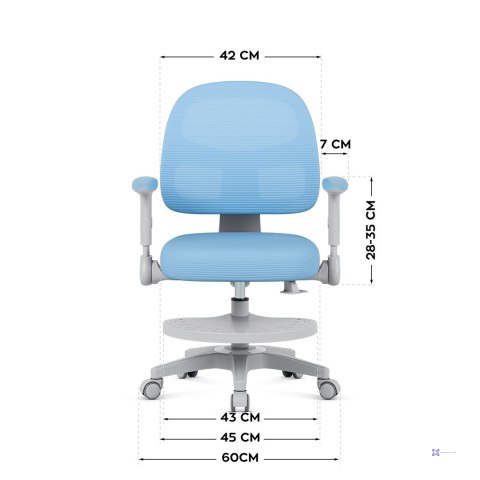 Fotel obrotowy Junior 5.0 Blue