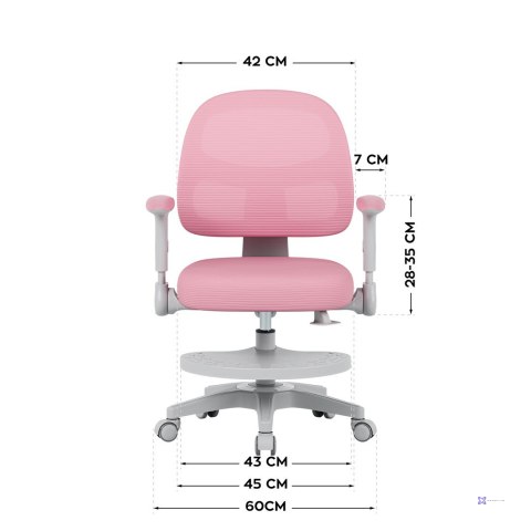 Fotel obrotowy Junior 5.0 Pink