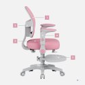 Fotel obrotowy Junior 5.0 Pink