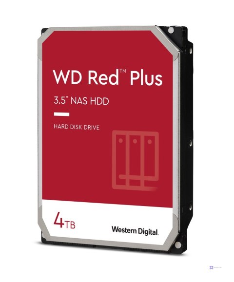 Dysk HDD WD Red Plus WD40EFPX (4 TB ; 3.5"; 256 MB; 5400 obr/min)