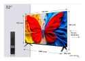 Telewizor TCL 32S59K QLED 32'' Full HD Android TV Dolby Digital Plus DVB-T2 Metaliczny