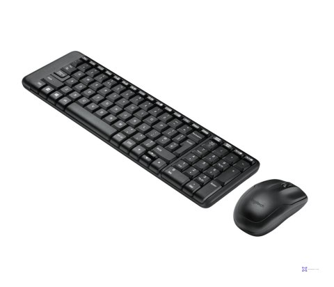 Zestaw bezprzewodowy klawiatura i mysz Logitech MK220 czarny