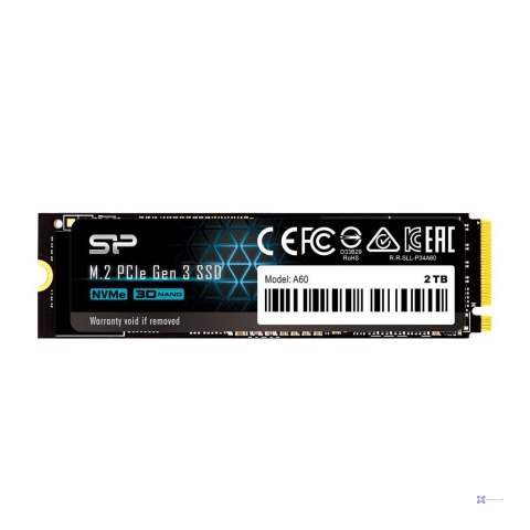 Dysk SSD Silicon Power A60 2TB M.2 2280 PCIe Gen3x4 NVMe (2200/1600 MB/s)