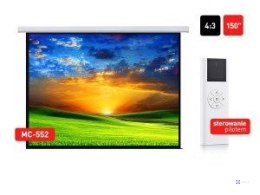 Ekran Maclean MC-552 (ścienny; rozwijane elektrycznie; 4:3; 150