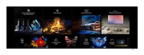 Telewizor TCL 65C7K QD-Mini LED 65'' 4K Ultra HD Google TV Dolby Atmos DVB-T2 Metaliczny