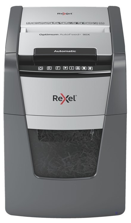 Rexel Niszczarka Optimum AutoFeed+ 90X, (P-4), 90 kartek, 34 l kosz (WYPRZEDAŻ)