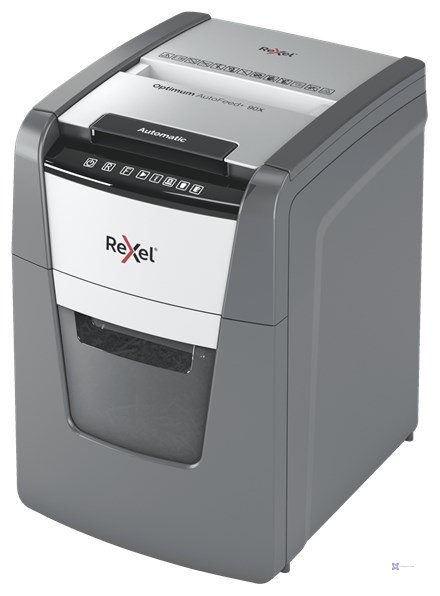 Rexel Niszczarka Optimum AutoFeed+ 90X, (P-4), 90 kartek, 34 l kosz (WYPRZEDAŻ)