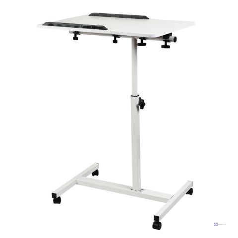 MACLEAN MOBILNE BIURKO/STAND NA LAPTOP, BIAŁE, REGULACJA WYSOKOŚĆ 59-89CM, MAX. 30KG MC-121 W