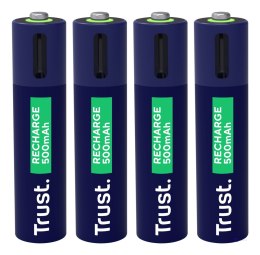Baterie AAA Trust USB-C RECHARGEABLE BATTERIES 4P