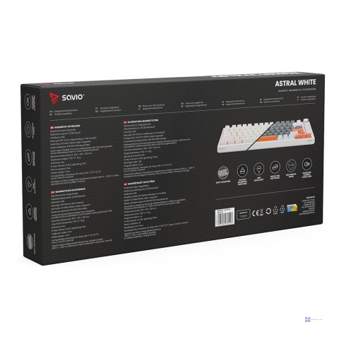 SAVIO KLAWIATURA MECHANICZNA ASTRAL WHITE OUTEMU WHITE JADE RGB