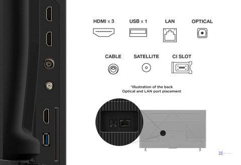 Telewizor TCL 50V6C DLED 50" 4K Ultra HD Google TV Dolby Atmos Metaliczny