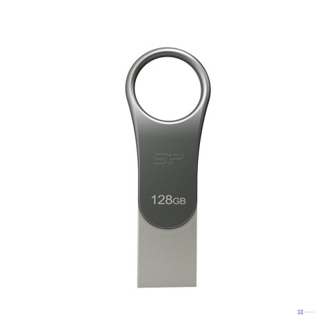 Pendrive Silicon Power Mobile C80 128GB Dual USB 3.1/Type-C Silver (SP128GBUC3C80V1S)