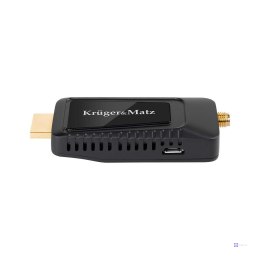 Tuner mini Kruger & Matz KM9999 DVB-T / DVB-T2 HD do TV naziemnej H.265 HEVC