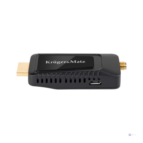 Tuner mini Kruger & Matz KM9999 DVB-T / DVB-T2 HD do TV naziemnej H.265 HEVC