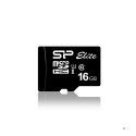 Karta pamięci Silicon Power microSDHC Elite 16GB CL10 UHS-1 (U1) + ADAPTER microSD-SD (SP016GBSTHBU1V10SP)