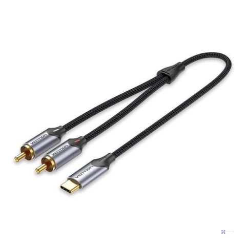 Kabel Audio Vention USB-C na 2RCA męski 2m