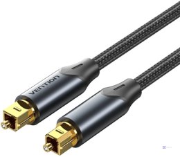 Kabel audio optyczny Vention w oplocie z aluminiowym złączem 10m czarny