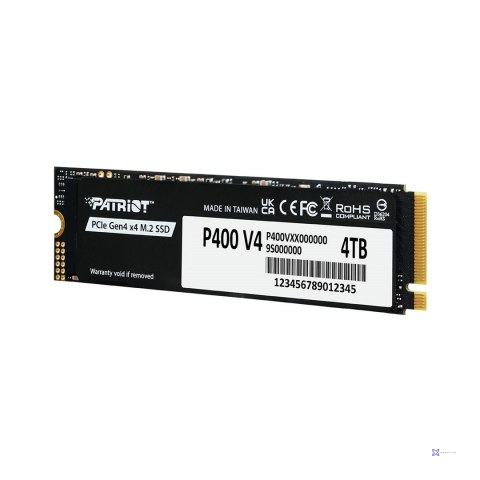 SSD Patriot P400 V4 4TB M.2 2280 PCI-E x4 Gen4 NVMe