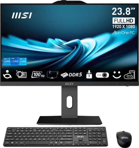 MSI AIO PRO AP242P 14M-682EU i5-14400 23.8" IPS LED FHD Non-Touch Anti-Glare 16GB SSD512GB M.2 AX211 WiFi 6E Windows 11 Pro Blac