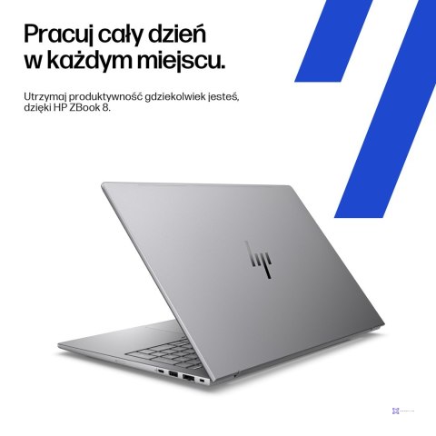 HP ZBook 8 G1i 14 Ultra 7 255H 14.0"WUXGA 300nits AG 16GB DDR5 6400 SSD512 RTX 500 Ada_4GB Cam IR 5 Mpx AI 77Wh W11Pro 3Y OnSite