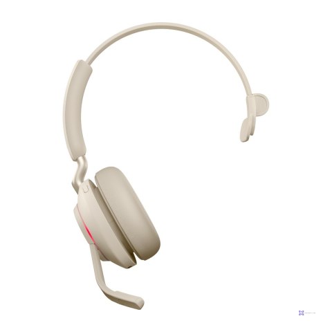 Słuchawki nauszne bezprzewodowe Jabra Evolve2 65 UC Mono Link380a, beige