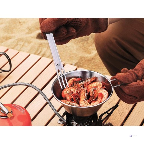 Sztućce turystyczne tytanowe niezbędnik - łyżka + widelec - NexTool NE20133