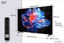 Telewizor TCL 65P69K LED 65'' 4K Ultra HD Google TV Dolby Atmos DVB-T2 Czarny (WYPRZEDAŻ)