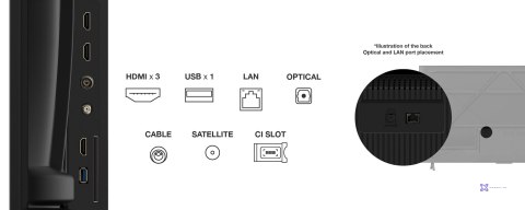 Telewizor TCL 65P69K LED 65'' 4K Ultra HD Google TV Dolby Atmos DVB-T2 Czarny (WYPRZEDAŻ)