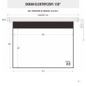 EKRAN ELEKTRYCZNY 150" 305x229cm z pilotem EM-150 4:3E ART PREM