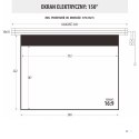 EKRAN ELEKTRYCZNY 150" 332x187cm z pilotem EM-150 16:9E ART PREM