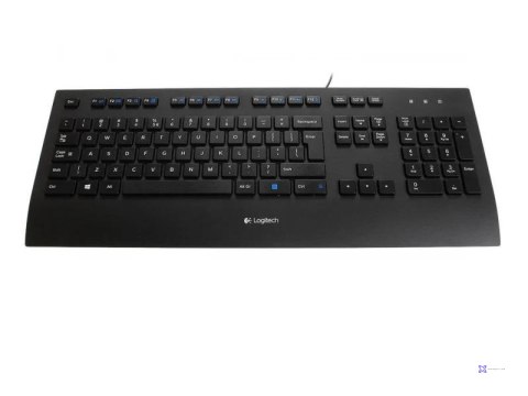 Klawiatura przewodowa Logitech Comfort K280e czarna