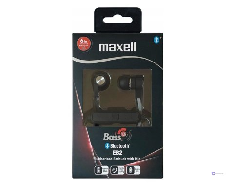 MAXELL Słuchawki Bezprzewodowe douszne Bluetooth BASS-13 BT EP BLACK