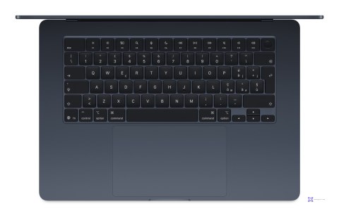 Apple MacBook Air 15,3"Retina 500nit M4 chip with 10-core CPU + 10-core GPU 16GB SSD256 2xTB4 BLKB 1Y Midnight (WYPRZEDAŻ)