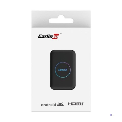 Carlinkit Adapter bezprzewodowy Lite S HDMI 4GB+32GB Android Auto/Carplay dla radioodtwarzaczy samochodowych czarny