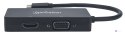 MANHATTAN ADAPTER MULTIPORT USB-C 3.1 NA HDMI/DVI/VGA M/F