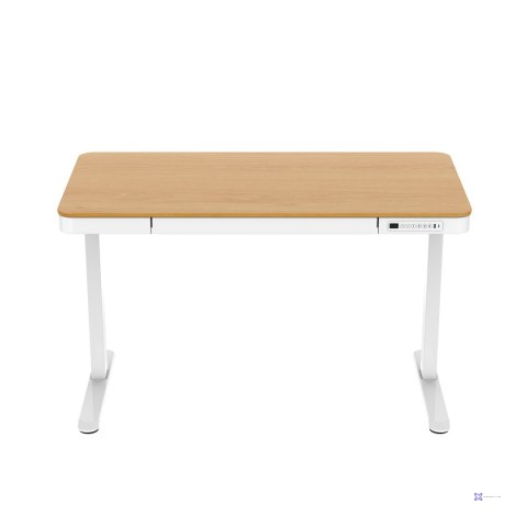 Activejet Biurko z elektryczną regulacją wysokości ET119W-C biały/dąb. Wymiar blatu 140 x 70 cm.